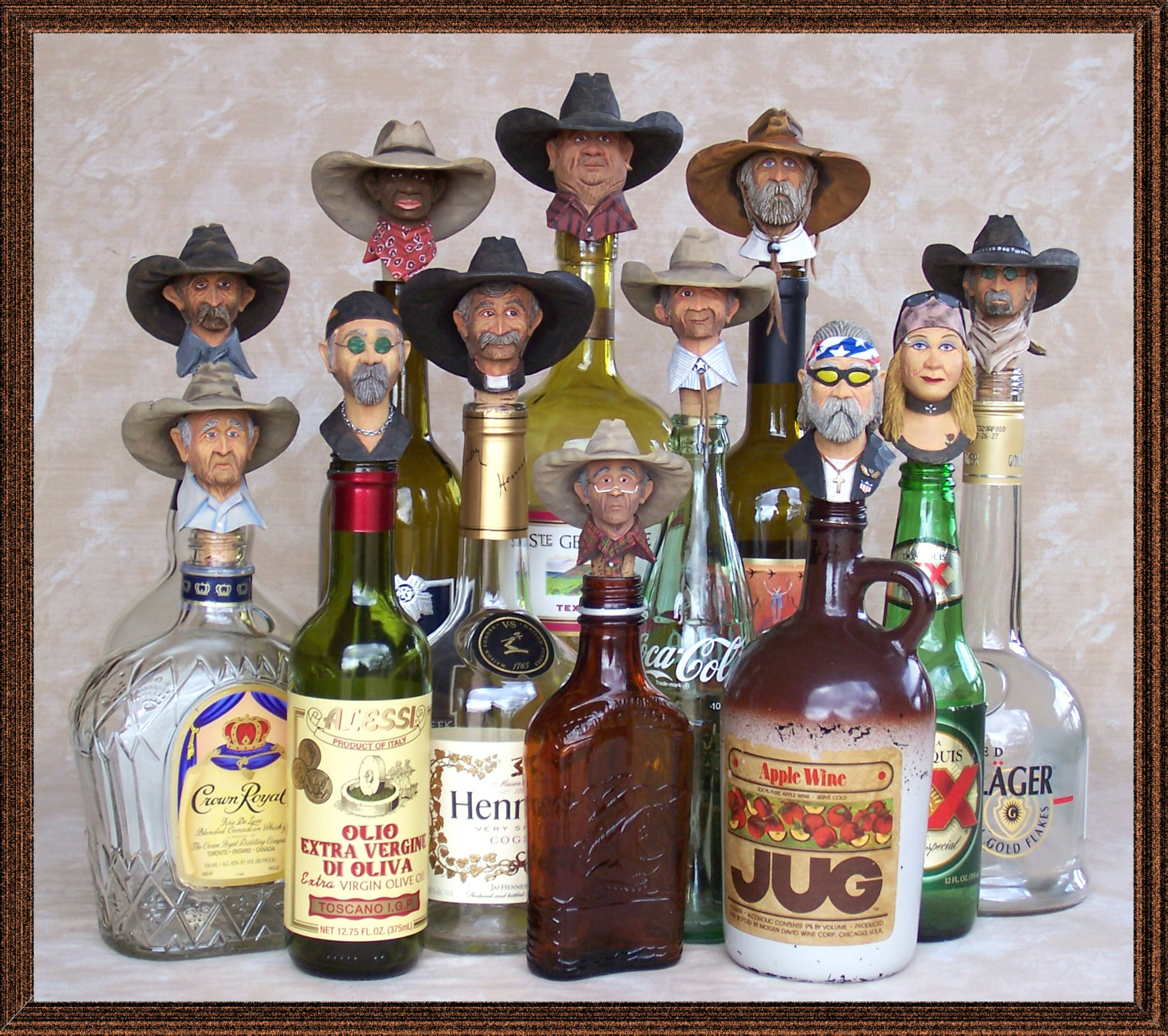 Peters Creek Studios Representing Matt Hey Sculpture, Wine Bottle